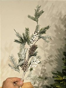 GALHO DECORATIVO NEVADO 70CM