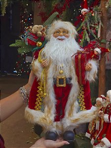 PAPAI NOEL EM PÉ VERMELHO 45CM - PRÉ VENDA 2026