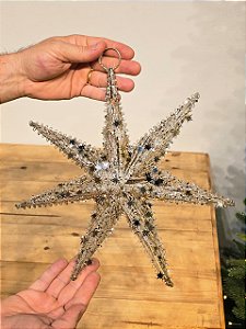 ESTRELA ARAMADA CHAMPANHE 30CM