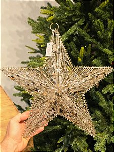 ESTRELA ARAMADA CHAMPANHE 40CM