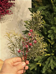 GALHO DECORATIVO BERRY 40CM