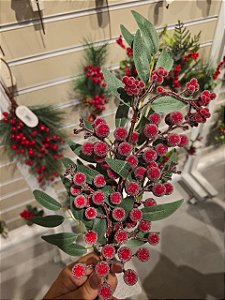 GALHO DECORATIVO BERRY 58CM - PRÉ VENDA 2026
