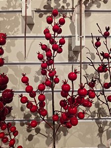 GALHO DECORATIVO BERRY VERMELHO 60CM - PRÉ VENDA 2026