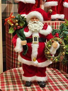 PAPAI NOEL COLECIONÁVEL TRADICIONAL 30CM - PRÉ VENDA 2026