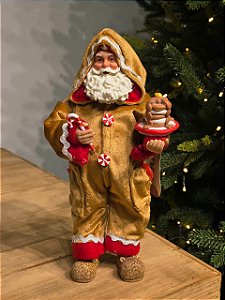 PAPAI NOEL COLECIONÁVEL DE PIJAMA PLUSH 30CM