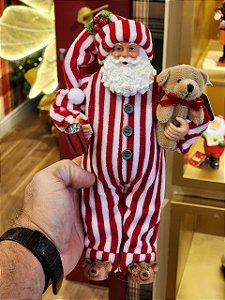 PAPAI NOEL COLECIONÁVEL DE PIJAMA PELUCIA 30CM - PRÉ VENDA 2026