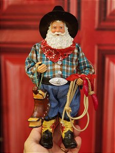 PAPAI NOEL COLECIONÁVEL VAQUEIRO 30CM - PRÉ VENDA 2026