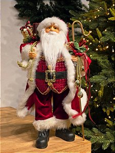PAPAI NOEL VERMELHO KING LUXO 46CM