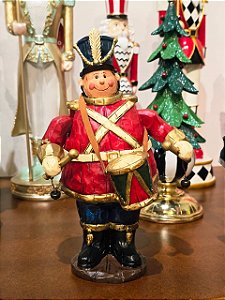 BONECO SOLDADO VINTAGE A CORDA COM MOVIMENTO 24,5CM