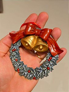 PENDENTE DECORATIVO GUIRLANDA COM SINOS 10,3CM