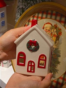 PORTA VELA CASA PORCELANA 13CM - PRÉ VENDA 2026