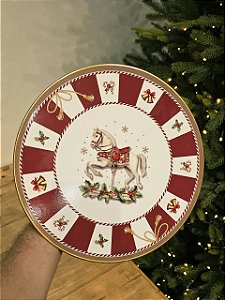 BOLEIRA DECORADA CAVALINHO 22CM