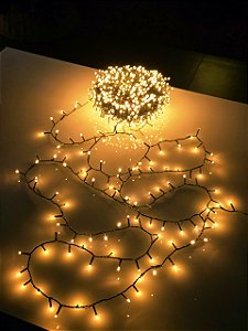 PISCA FESTÃO 1600 LEDS 50 METROS AMBAR COM STROBO BIVOLT USO INTERNO E EXTERNO