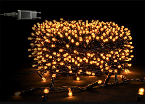 PISCA FESTÃO 1600 LEDS 50 METROS AMBAR COM STROBO BIVOLT USO INTERNO E EXTERNO - PRÉ VENDA 2026