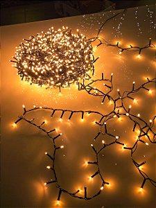 PISCA FESTÃO 500 LEDS 10 METROS AMBAR COM STROBO BIVOLT USO INTERNO E EXTERNO - PRÉ VENDA 2026