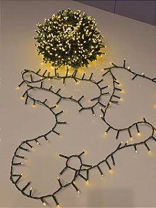PISCA FESTÃO 1500 LEDS 40 METROS WARM COM STROBO WARM NOVO FIO VERDE BIVOLT USO INTERNO E EXTERNO