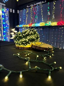PISCA FESTÃO 1500 LEDS 40 METROS WARM COM STROBO WARM NOVO FIO VERDE BIVOLT USO INTERNO E EXTERNO - PRÉ VENDA 2026