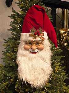 ROSTO DO PAPAI NOEL DECORATIVO 85CM