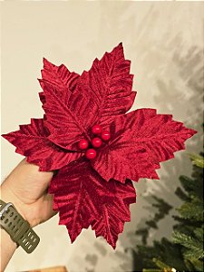 FLOR ARAMADA VERMELHA TRADICIONAL 26CM