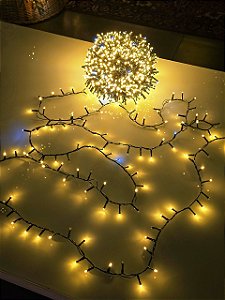 PISCA FESTÃO 1600 LEDS 50 METROS WARM COM STROBO BRANCO FRIO FIO VERDE CLARO BIVOLT USO INTERNO E EXTERNO