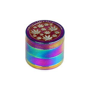 Dichavador de Metal Hemp Leaves Extra Grande - Camaleão