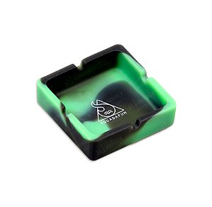 Cinzeiro Quadrado Squadafum -  Mix Preto Verde