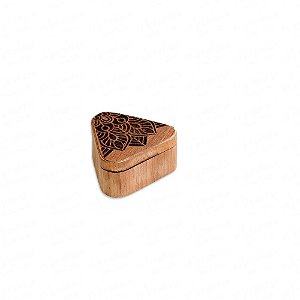 Dichavador de Madeira Triângulo Wood Burning - Mandala