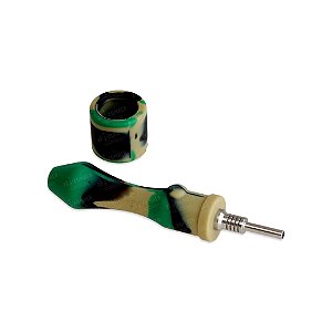 Coletor de Néctar Silicone - Mix Verde Preto Bege