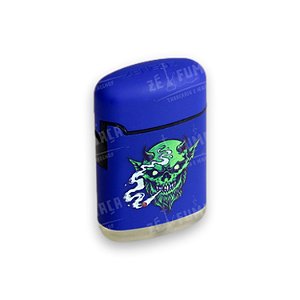 Isqueiro Maçarico Zengaz Diabo Verde - Azul
