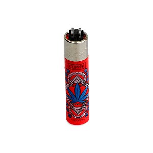 Isqueiro Grande Clipper - Hemp Mix Vermelho Azul