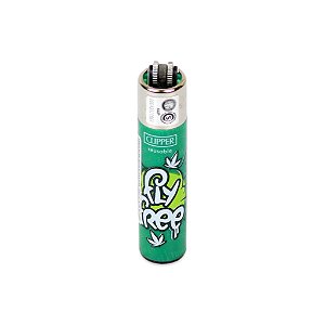 Isqueiro Grande Clipper Fly Free - Verde