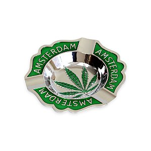Cinzeiro de Metal Hemp Amsterdam - Verde