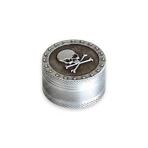 Dichavador de Metal Caveira - Prata