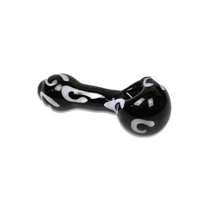 Pipe de Vidro - Mix Preto Branco