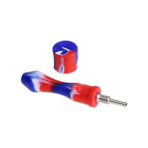 Coletor de Néctar Silicone - Mix Azul Branco Vermelho