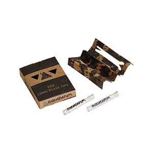 Piteira de Vidro Squadafum Long Glass (Kit c/ 2)