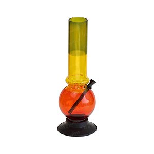 Bong de Acrílico 30 cm - Mix Verde Amarelo Vermelho