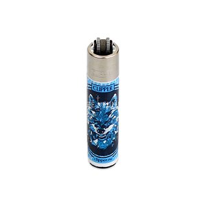 Isqueiro Grande Clipper Lobo - Azul