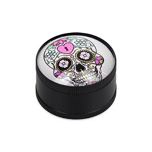 Dichavador de Metal Caveira Mexicana I - Preto