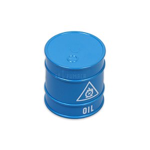 Dichavador de Metal Barril de Óleo - Azul Claro