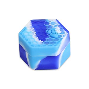 Slick Container Colméia 26 ml - Azul Escuro Branco Azul Claro