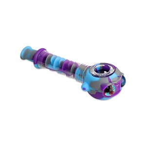 Pipe de Silicone Dragão - Roxo Azul Cinza