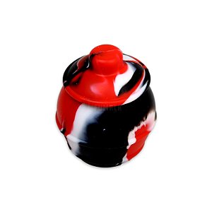 Slick Container Pote de Mel 35 ml - Vermelho Branco Preto