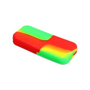 Slick Container Slim com Divisória 12,5 ml - Vermelho Amarelo Verde