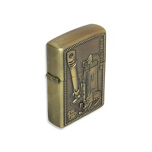 Isqueiro World of Tanks I  - Dourado Envelhecido