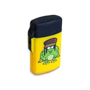 Isqueiro Maçarico Zengaz Sapo - Mix Amarelo Preto