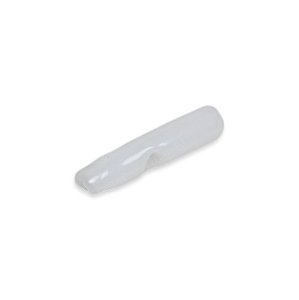 Piteira de Vidro Curta 5 mm - Ponta Chata (Branco)
