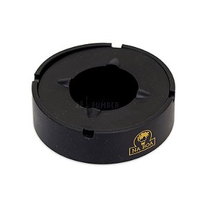 Cinzeiro Grande c/ Tampa Na Boa - Mix Preto Amarelo