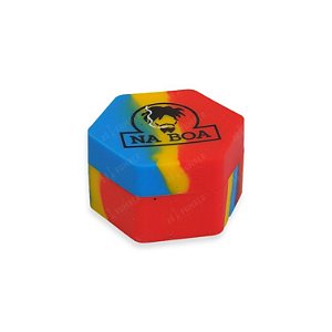 Slick Container Hexágono Na Boa 26 ml - Vermelho Amarelo Azul