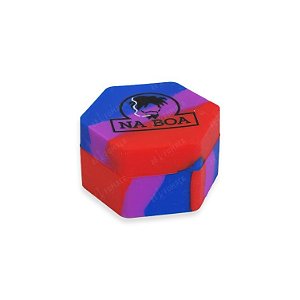 Slick Container Hexágono Na Boa 26 ml - Vermelho Rosa Azul